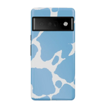 Current MOOd | Light Blue Cow Print Google Pixel Case Google Pixel Case Casetry Essential Google Pixel 6 Pro