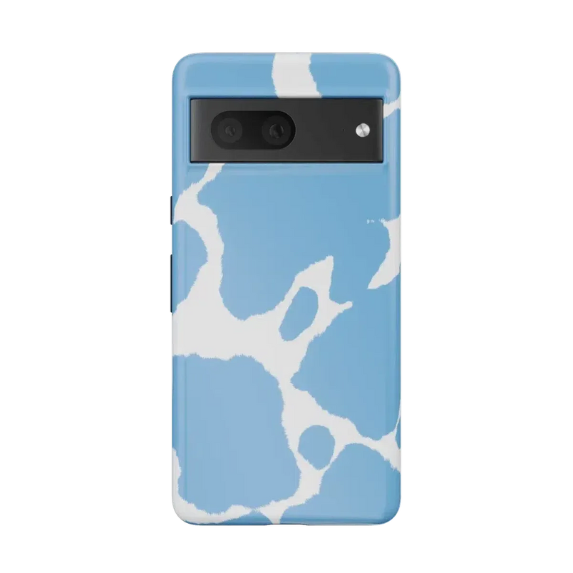Current MOOd | Light Blue Cow Print Google Pixel Case Google Pixel Case Casetry Essential Google Pixel 7