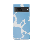 Current MOOd | Light Blue Cow Print Google Pixel Case Google Pixel Case Casetry Essential Google Pixel 7