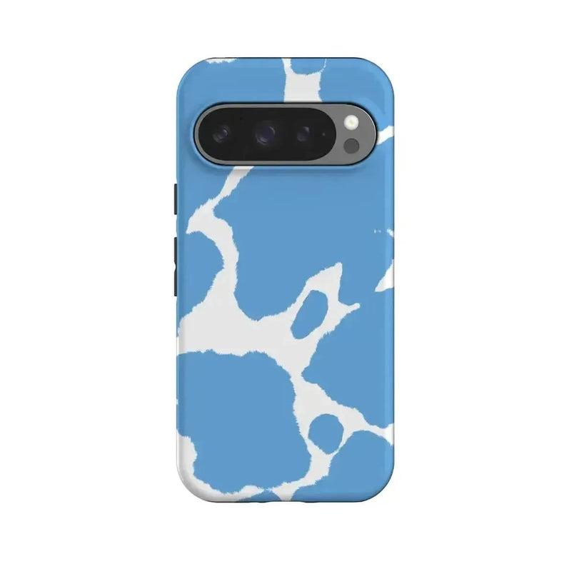 Current MOOd | Light Blue Cow Print Google Pixel Case Google Pixel Case Casetry Essential + MagSafe® Google Pixel 10 Pro 