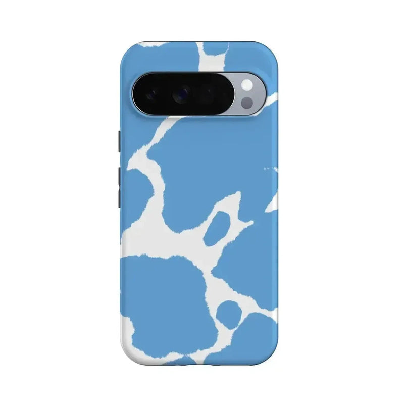 Current MOOd | Light Blue Cow Print Google Pixel Case Google Pixel Case Casetry Essential + MagSafe® Google Pixel 10 Pro XL 