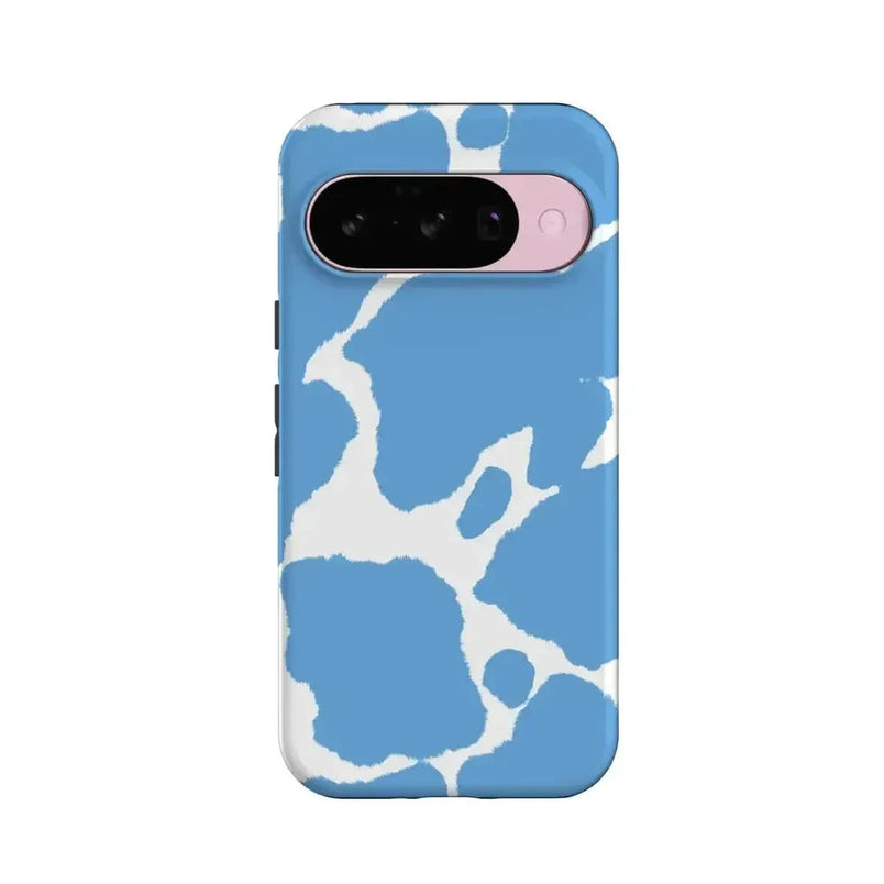 Current MOOd | Light Blue Cow Print Google Pixel Case Google Pixel Case Casetry Essential + MagSafe® Google Pixel 10 