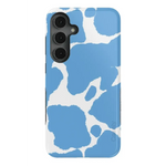 Current MOOd | Light Blue Cow Print Samsung Case Samsung Case Casetry Bold Flex + MagSafe® Galaxy S25 Plus 