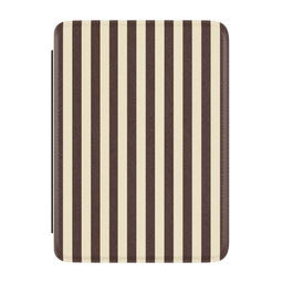 S'more Stripes | Brown Striped Kindle Case - 7