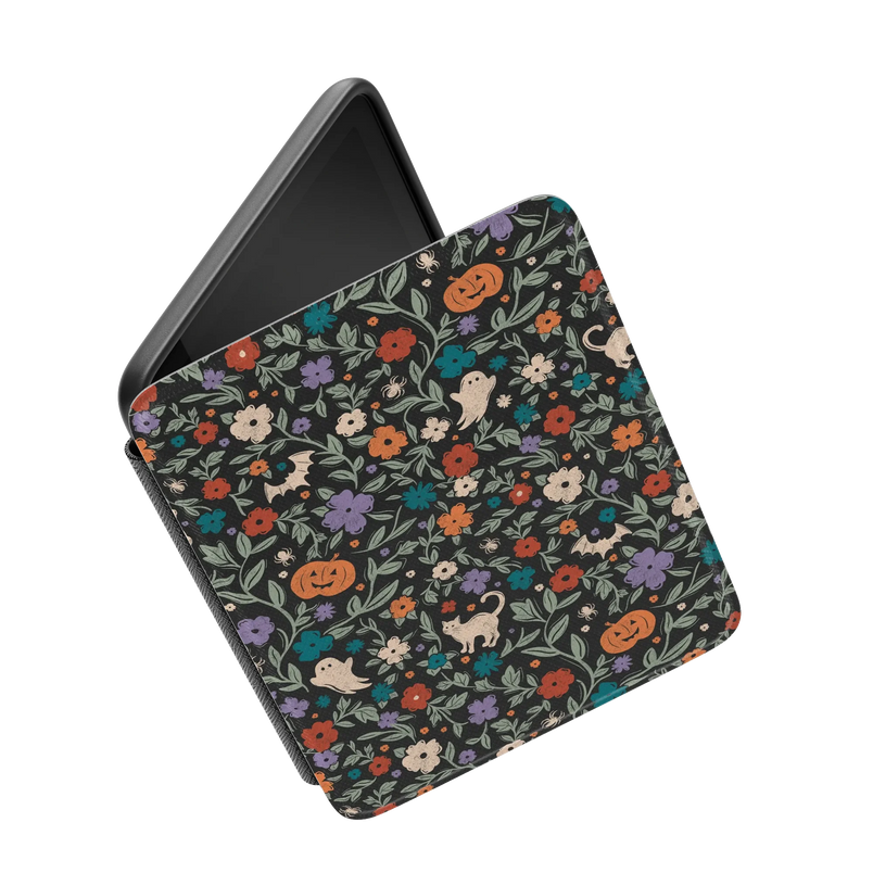 Toil & Bloom | Halloween Floral Kindle Case