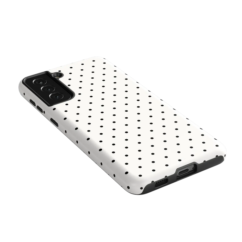 On the Dot | White Polka Dot Case