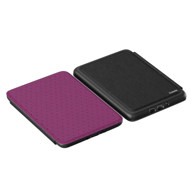 On the Dot | Plum Polka Dot Kindle Case