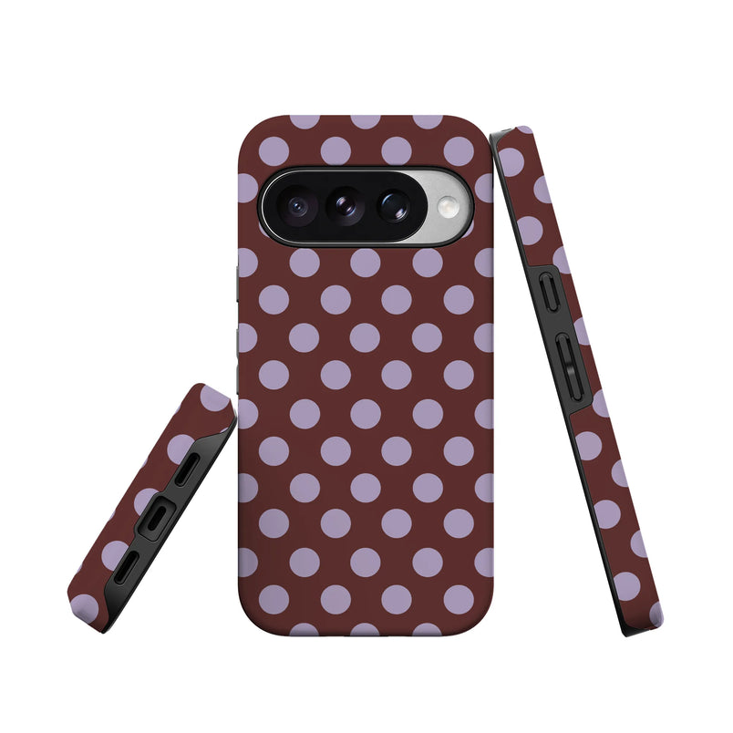 Spotted in SoHo | Burgundy Polka Dot Case