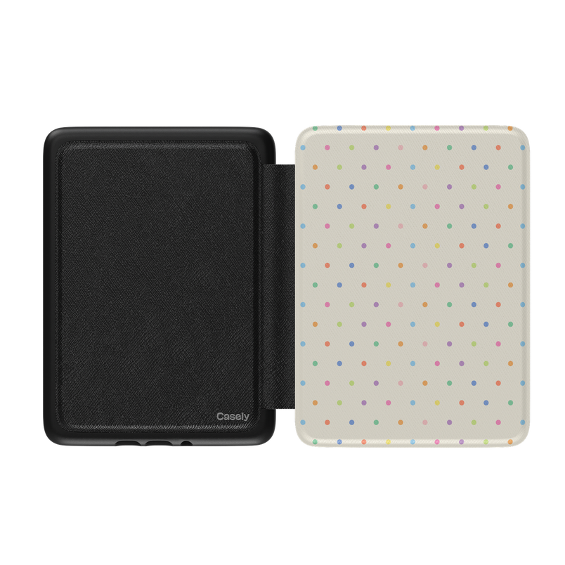 On the Dot | Rainbow Polka Dot Kindle Case