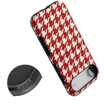 Scarlet Stitch | Red Houndstooth Case