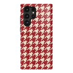 Scarlet Stitch | Red Houndstooth Case