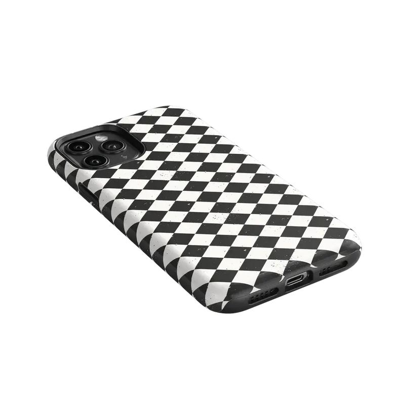 Salem's Hex | Black & White Checkered Case