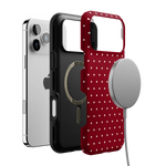 On the Dot | Maroon Polka Dot Case