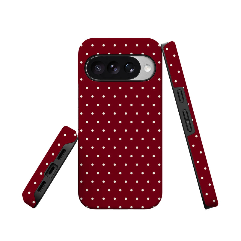 On the Dot | Maroon Polka Dot Case