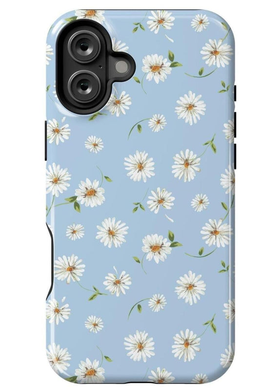 Daisy Daydream | Baby Blue Floral Case iPhone Case get.casely Essential + MagSafe® iPhone 16 Plus 