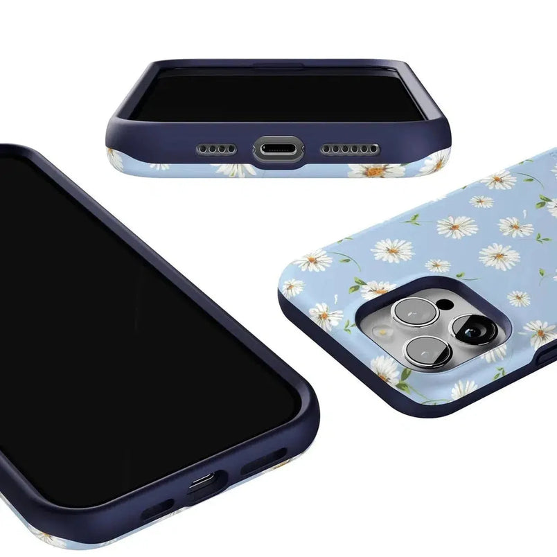 Daisy Daydream | Baby Blue Floral Case iPhone Case get.casely 