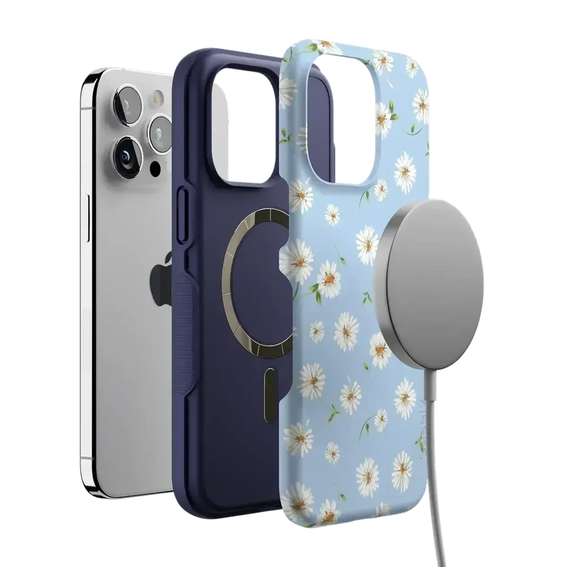 Daisy Daydream | Baby Blue Floral Case iPhone Case get.casely 