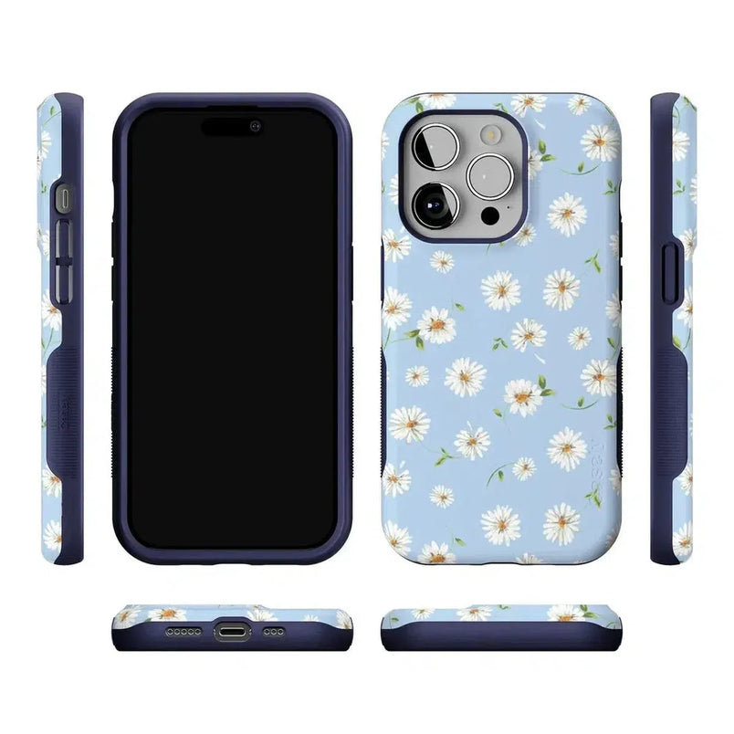Daisy Daydream | Baby Blue Floral Case iPhone Case get.casely 