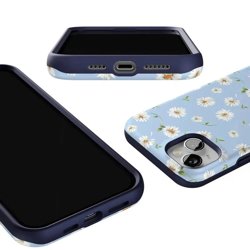 Daisy Daydream | Baby Blue Floral Case iPhone Case get.casely 
