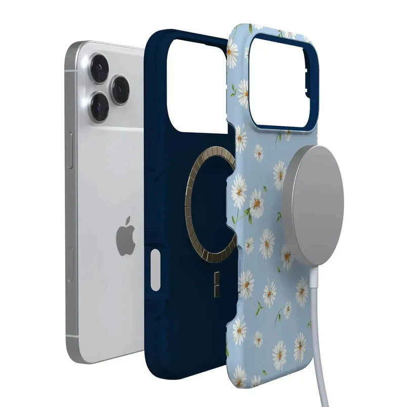 Daisy Daydream | Baby Blue Floral Case iPhone Case get.casely 