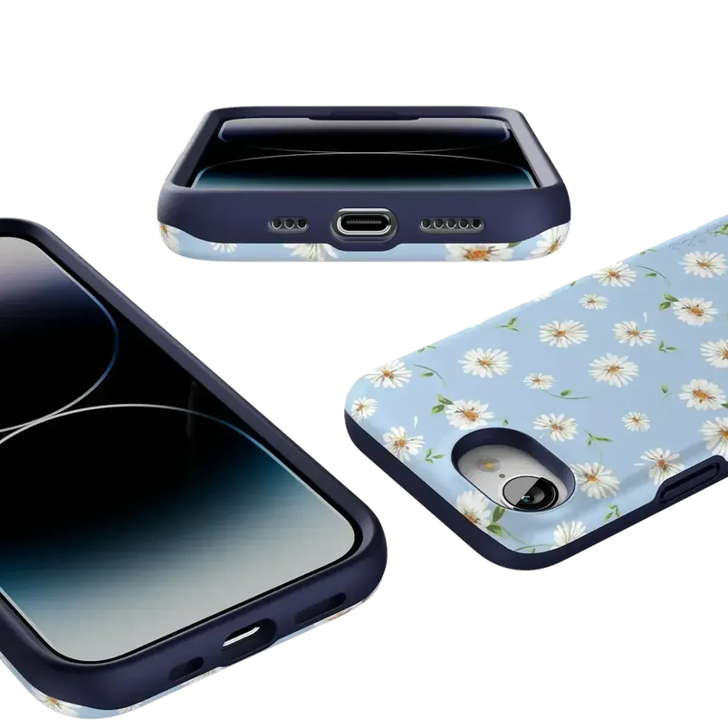 Daisy Daydream | Baby Blue Floral Case iPhone Case get.casely 