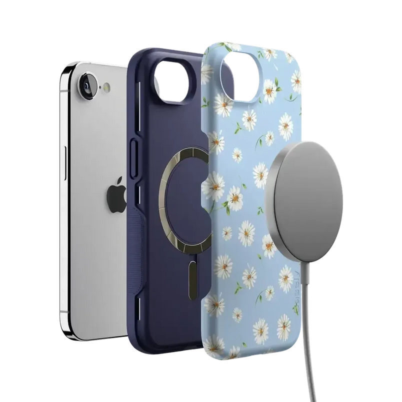 Daisy Daydream | Baby Blue Floral Case iPhone Case get.casely 