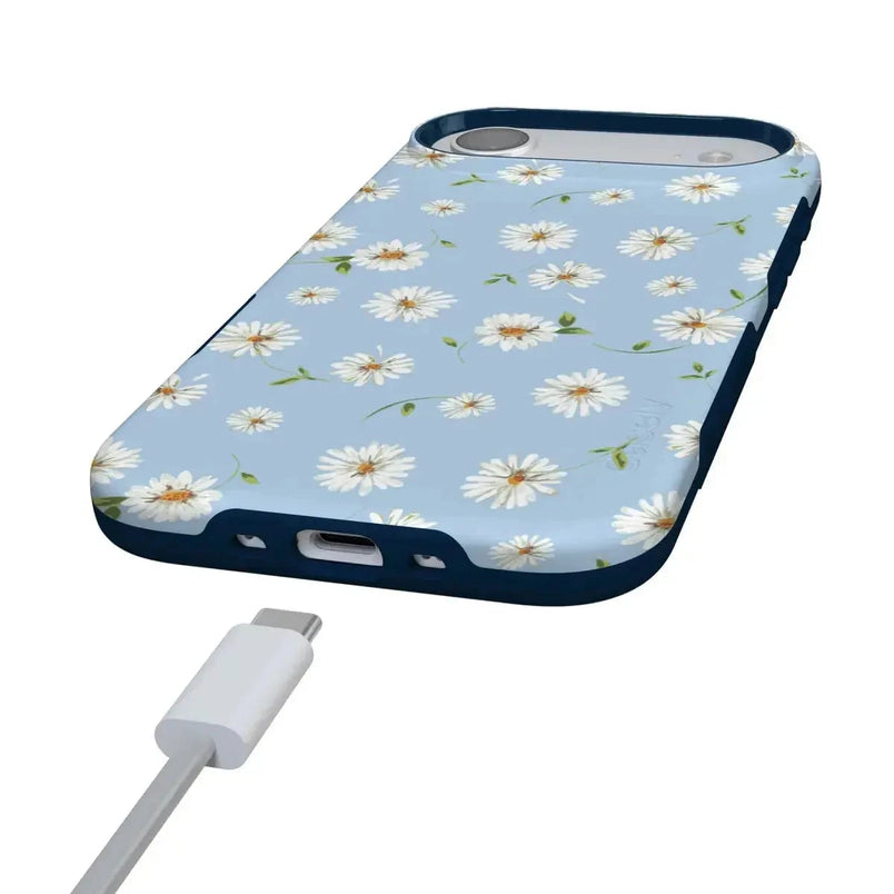Daisy Daydream | Baby Blue Floral Case iPhone Case get.casely 