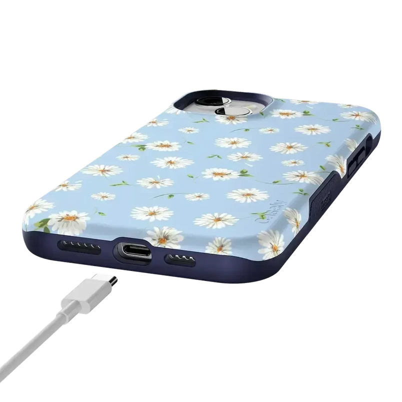 Daisy Daydream | Baby Blue Floral Case iPhone Case get.casely 