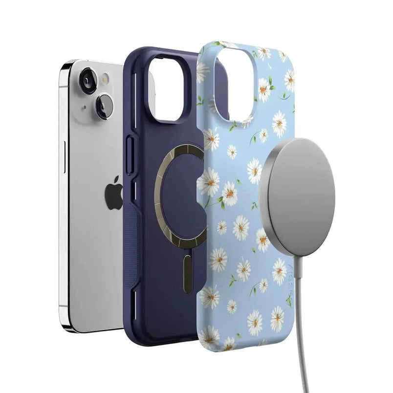 Daisy Daydream | Baby Blue Floral Case iPhone Case get.casely 