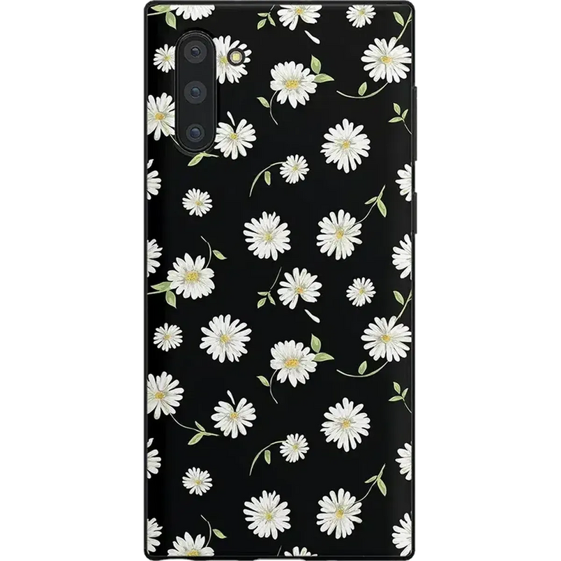 Daisy Daydream | Black Floral Samsung Case Samsung Case get.casely Classic Galaxy Note 10 Plus 