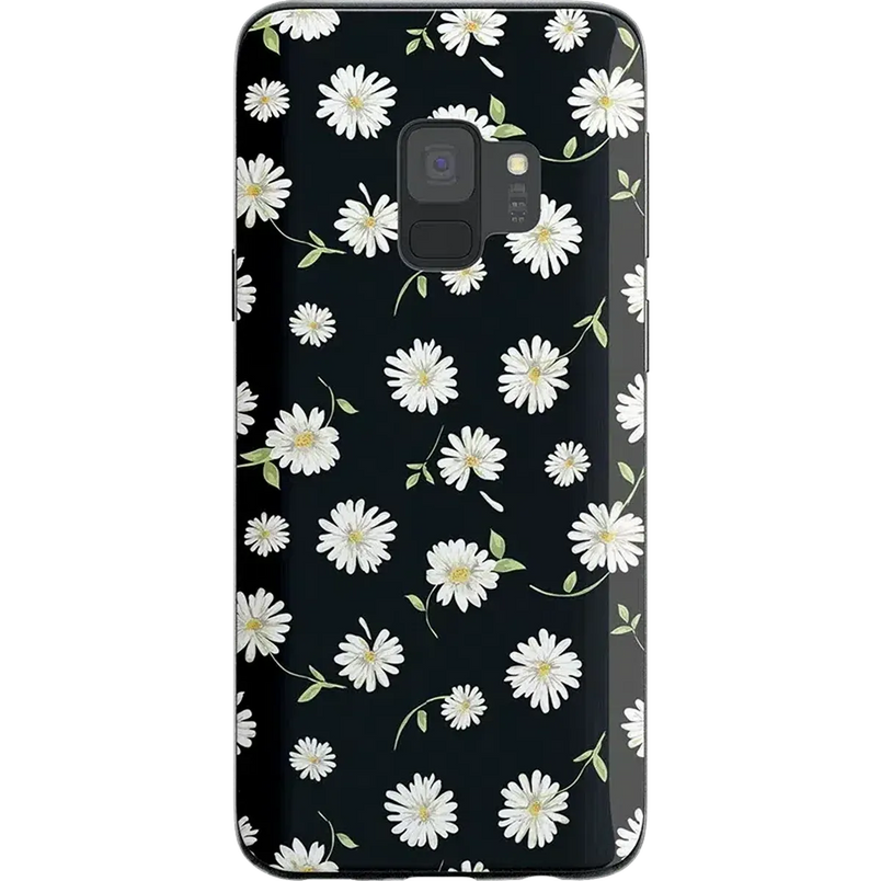 Daisy Daydream | Black Floral Samsung Case Samsung Case get.casely Classic Galaxy S9 Plus 