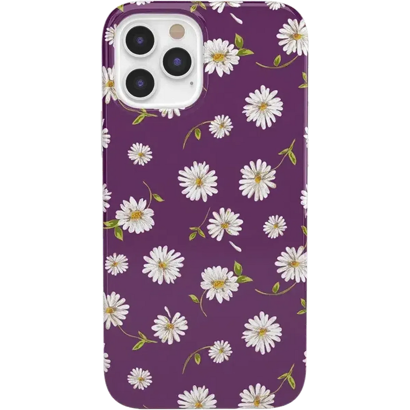 Daisy Daydream | Plum Purple Floral Case iPhone Case get.casely Classic iPhone 12 Pro 