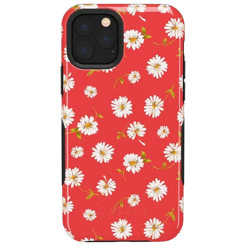 Daisy Daydream | Red Coral Floral Case iPhone Case get.casely Bold iPhone 11 Pro 
