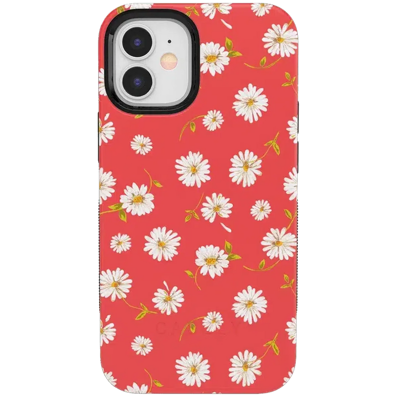 Daisy Daydream | Red Coral Floral Case iPhone Case get.casely Bold iPhone 12 Mini 