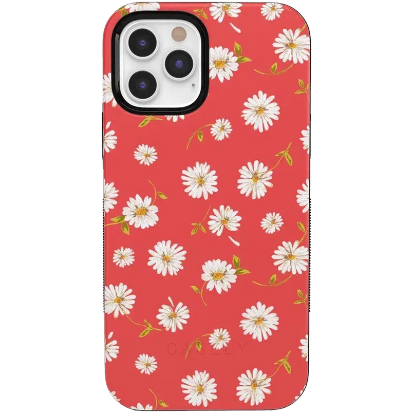 Daisy Daydream | Red Coral Floral Case iPhone Case get.casely Bold iPhone 12 Pro Max 