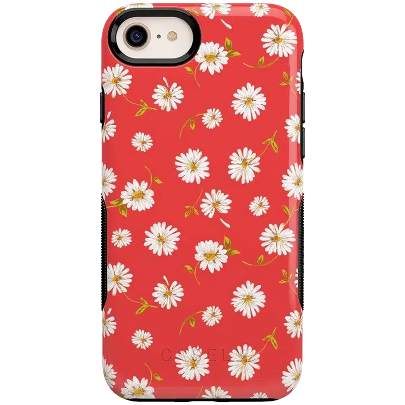 Daisy Daydream | Red Coral Floral Case iPhone Case get.casely Bold iPhone 6/7/8 