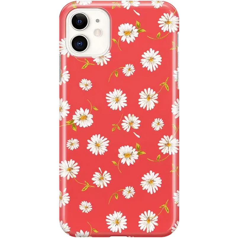 Daisy Daydream | Red Coral Floral Case iPhone Case get.casely Classic iPhone 11 