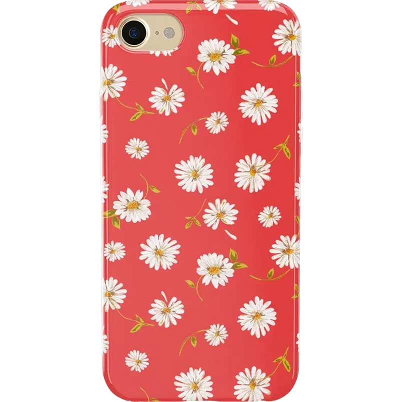 Daisy Daydream | Red Coral Floral Case iPhone Case get.casely Classic iPhone 6/7/8 