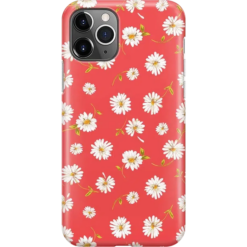 Daisy Daydream | Red Coral Floral Case iPhone Case get.casely 
