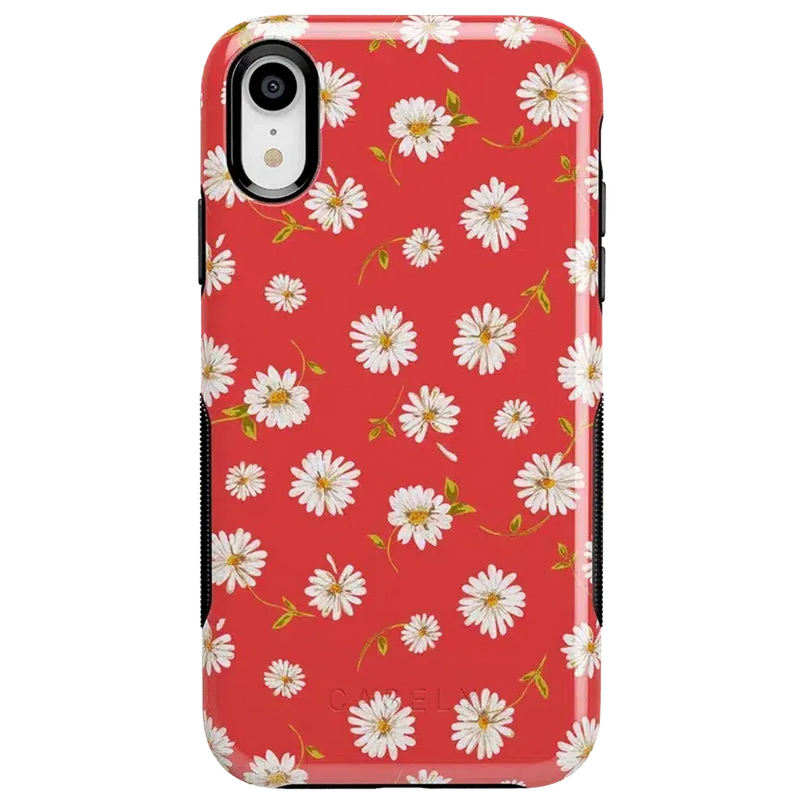 Daisy Daydream | Red Coral Floral Case iPhone Case get.casely 