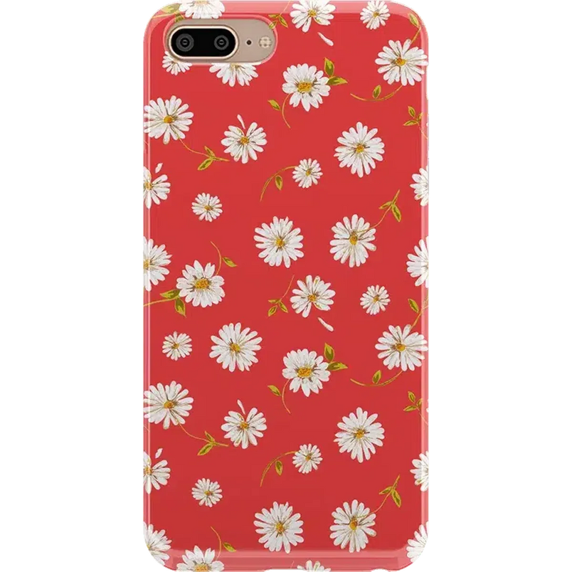 Daisy Daydream | Red Coral Floral Case iPhone Case get.casely 