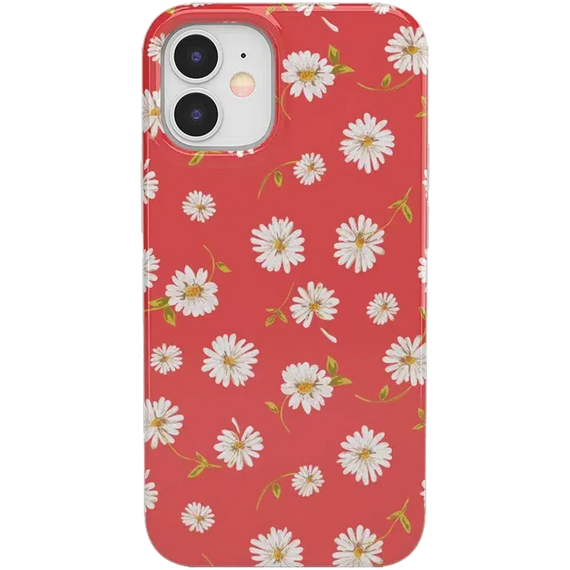 Daisy Daydream | Red Coral Floral Case iPhone Case get.casely 