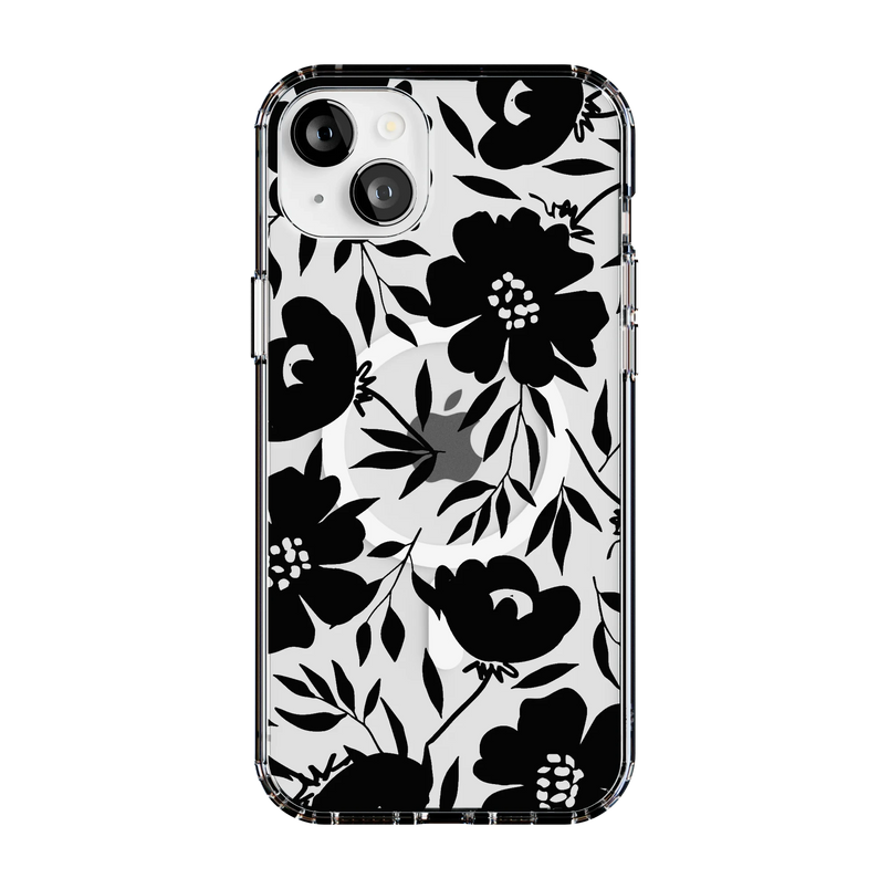 Dark Fantasy | Contrast Floral Case iPhone Case get.casely Clear + MagSafe® iPhone 15 Plus 