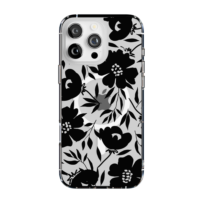 Dark Fantasy | Contrast Floral Case iPhone Case get.casely Clear + MagSafe® iPhone 16 Pro Max 