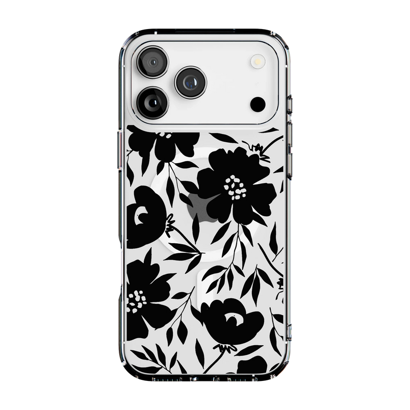 Dark Fantasy | Contrast Floral Case iPhone Case get.casely Clear + MagSafe® iPhone 17 Pro Max 