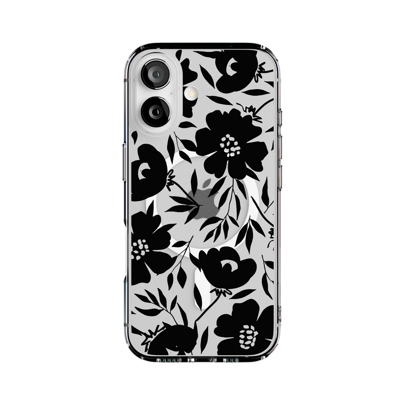 Dark Fantasy | Contrast Floral Case iPhone Case get.casely Clear + MagSafe® iPhone 17 