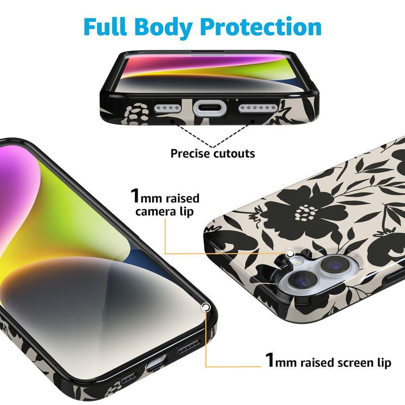 Dark Fantasy | Contrast Floral Case iPhone Case get.casely 