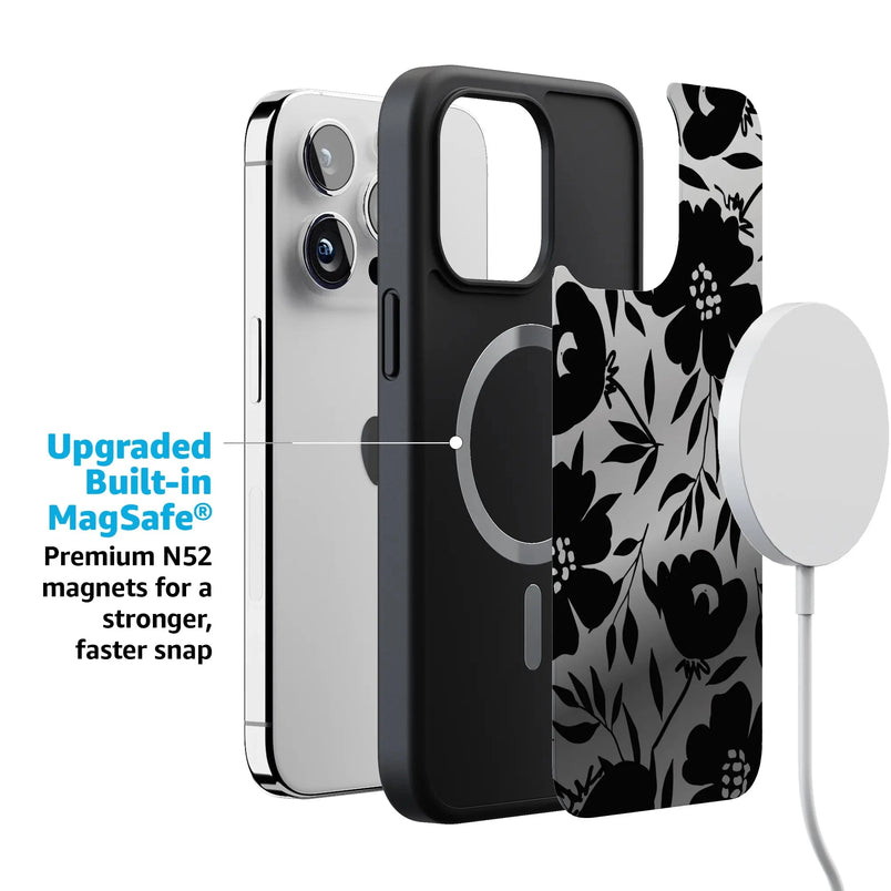 Dark Fantasy | Contrast Floral Case iPhone Case get.casely 
