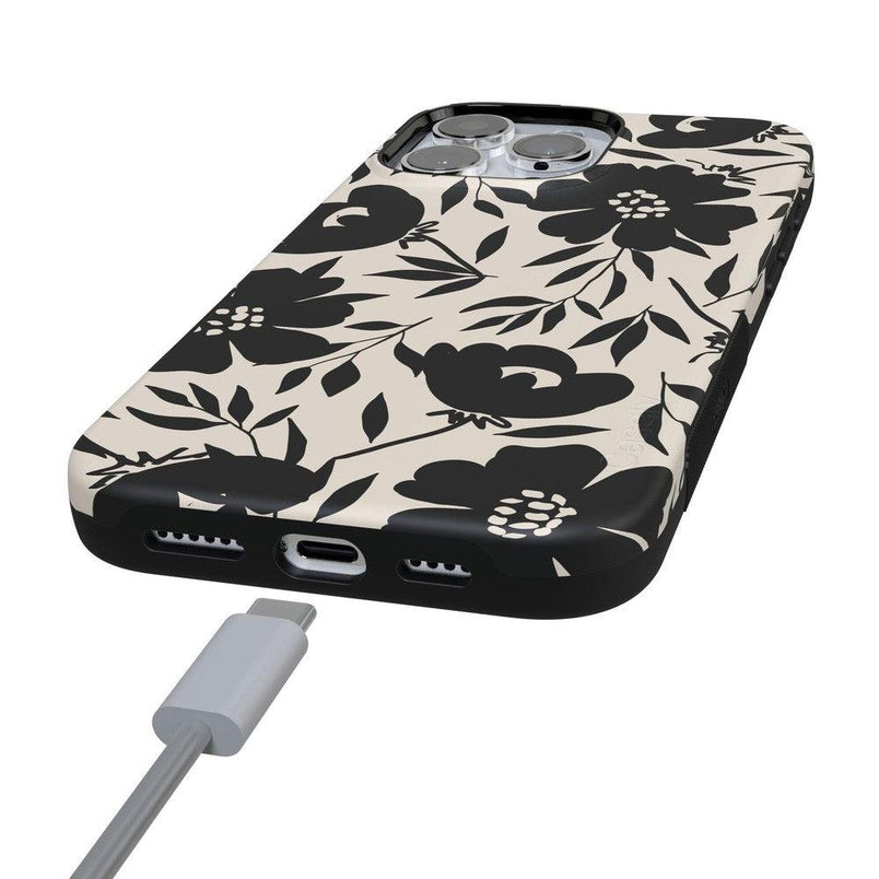 Dark Fantasy | Contrast Floral Case iPhone Case get.casely 
