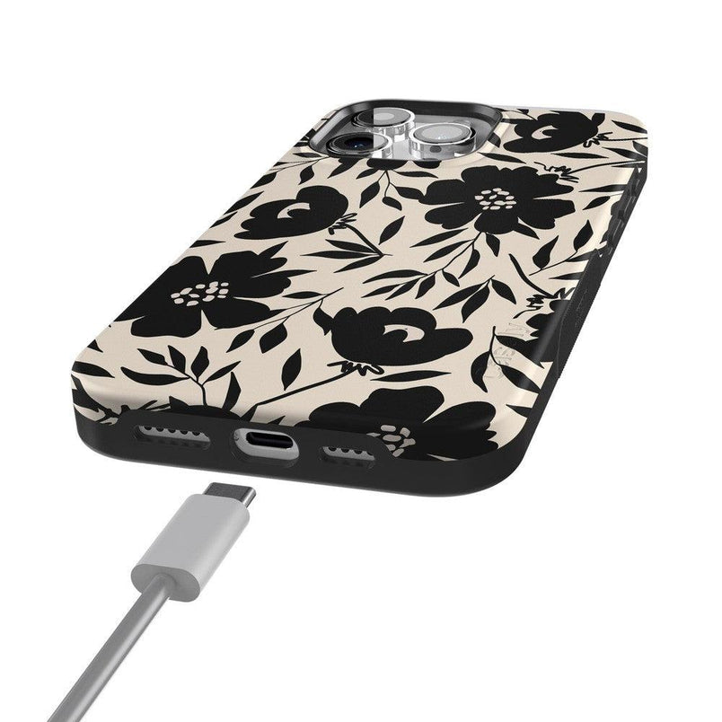 Dark Fantasy | Contrast Floral Case iPhone Case get.casely 